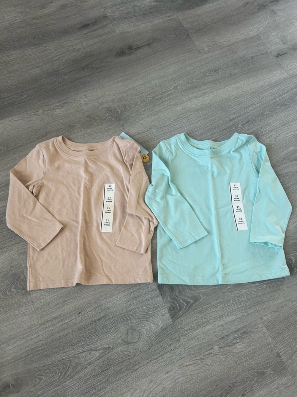 2‑Piece Cat & Jack Long Sleeve Shirt Bundle — 2T, NWT